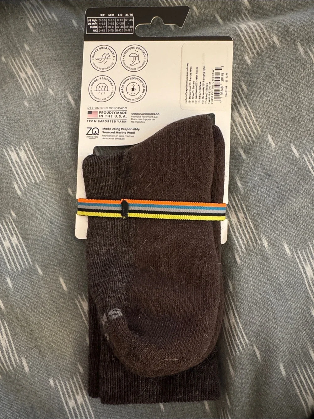 Smartwool Unisex Everyday Crew Socks - Dark Brown
